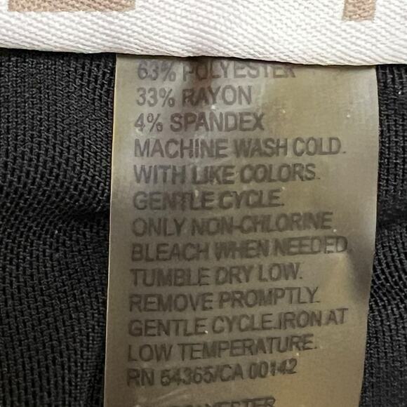 TanJay Plaid Pants Size 14 Comfort Waist Tummy Control Brown Blue Career Casual - Picture 6 of 11